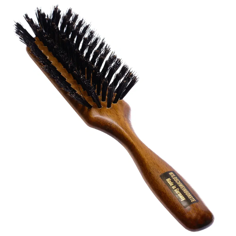 Perie dreptunghiulară pentru păr cu peri din păr de mistreț