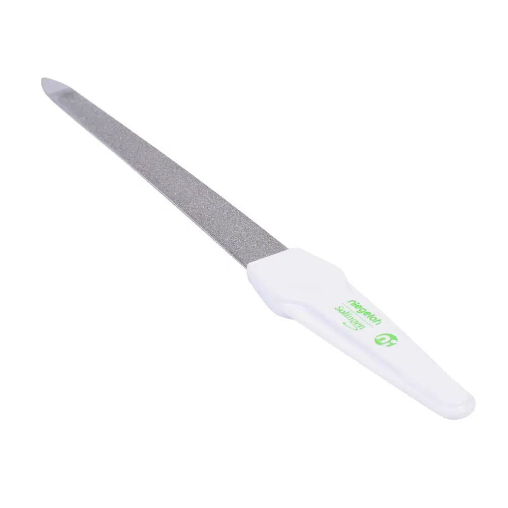 Pilă de unghii cu lamă curbă acoperită cu praf de safir, 18cm