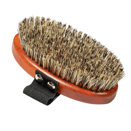 Perie cu peri din fibre naturale gri pentru animale de companie